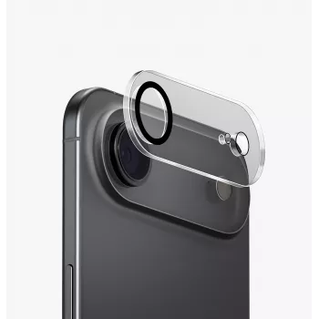 UNIQ Optix Clearshield Frameguard kamerlencse-védő üveg iPhone Air-höz, kristálytiszta, applikátorral
