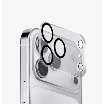 UNIQ Optix Clearshield Frameguard kamerlencse-védő üveg iPhone 18 Pro-hoz, kristálytiszta, applikátorral