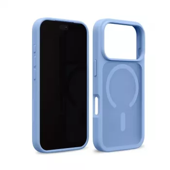 Crong Matte Magnetic MagSafe tok iPhone 18 Pro / 17 Pro készülékhez, kék