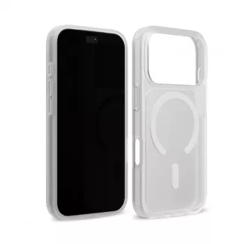 Crong Matte Magnetic MagSafe tok iPhone 18 Pro / 17 Pro készülékhez, fehér