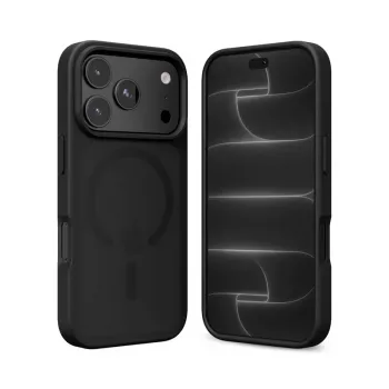 Crong Matte Magnetic MagSafe tok iPhone 18 Pro Max / 17 Pro Max készülékhez, fekete