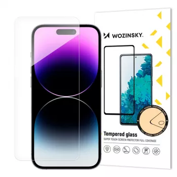 Wozinsky 9H kijelzővédő Apple iPhone 15 Pro Max készülékhez, átlátszó