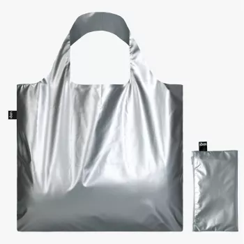 LOQI Metallic táska – ezüst