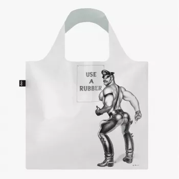 LOQI Tom of Finland – Use a Rubber – átlátszó táska