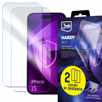3mk Hardy ARC+ 4 rétegű kijelzővédő Apple iPhone 15 készülékhez
