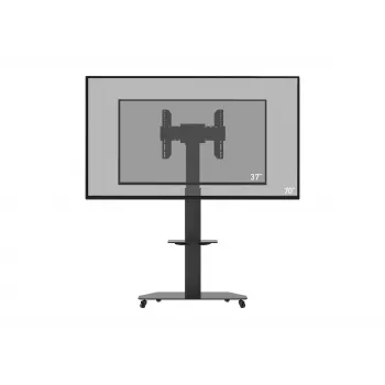 celexon Professional Adjust-3770MP TV-állvány lapos képernyőkhöz 32-70 inch (81,3-177,8 cm), eloxált alumínium és szatén üveg, fekete