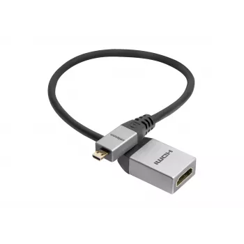 celexon Micro HDMI M/F adapter Ethernet-csatlakozással, 2.0a/b 4K, Professional Line