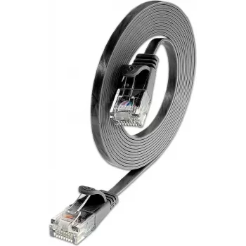 Wirewin Slim Cat6 U/UTP patchkábel RJ45, 0,1 m, fekete