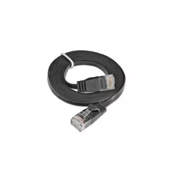 Wirewin Slim Cat6 U/UTP patchkábel RJ45, 0,1 m, fekete