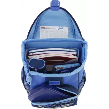 Herlitz UltraLight Plus iskolatáska, Blue Shark