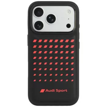 Audi Sport műbőr MagSafe tok iPhone 18 Pro / 17 Pro készülékhez, fekete