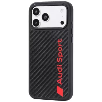 Audi R8 karbonszálas MagSafe tok iPhone 18 Pro Max / 17 Pro Max készülékhez, fekete