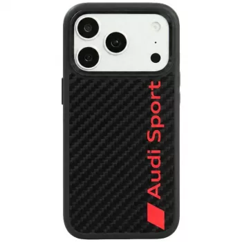 Audi R8 Carbon Fiber MagSafe tok iPhone 18 Pro / 17 Pro készülékhez, fekete