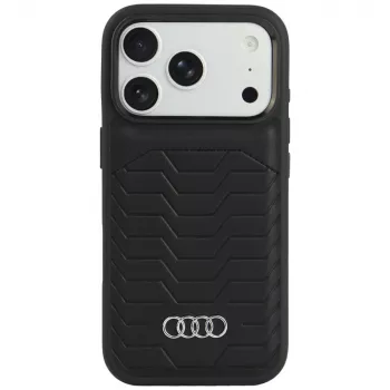 Audi GT műbőr MagSafe tok iPhone 18 Pro / 17 Pro készülékhez, fekete
