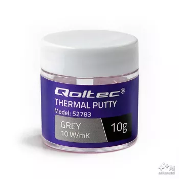 Qoltec nagy vezetőképességű hővezető massza | Thermal Putty 10 W/m-K | 10 g | szürke