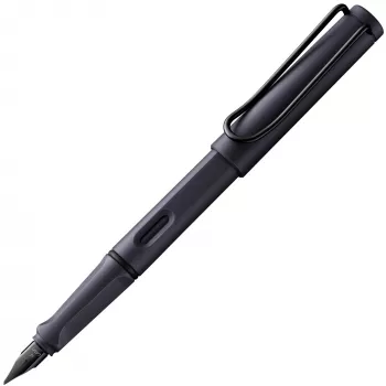 LAMY safari patronos töltőtoll, steel black, M tollhegy (1238794)