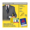 Avery Zweckform 4830 nyakpántok karabinerhorgokkal, fekete, 10 db