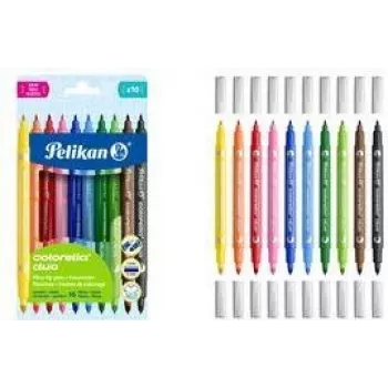 Pelikan Colorella Duo C407 filctoll színes, 10 darab