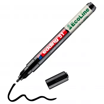 Edding 51 EcoLine 4-51-001 lakkmarker fekete 1 mm, 2 mm