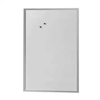 herlitz mágneses tábla 60 x 80 cm, fehér lakkozott acél, ezüst színű fa kerettel
