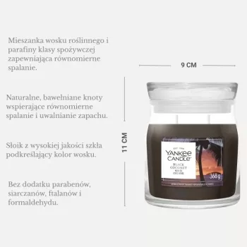 Yankee Candle Black Coconut gyertya, közepes