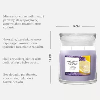 Yankee Candle Lemon Lavender gyertya, közepes