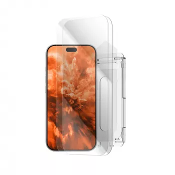 Fixed 2.5D képernyővédő üveg pormegkötő felvivővel Apple iPhone 18 Pro Max-hoz, 2 db