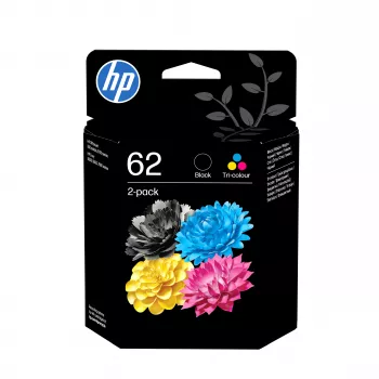 HP 62 tintapatron-multipack N9J71AE#LS1, fekete és cián/magenta/sárga
