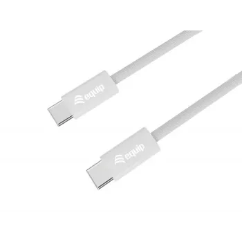 Equip 128842 USB-C–USB-C 2.0 kábel, 3 A, PD 60 W, 1 m, fehér