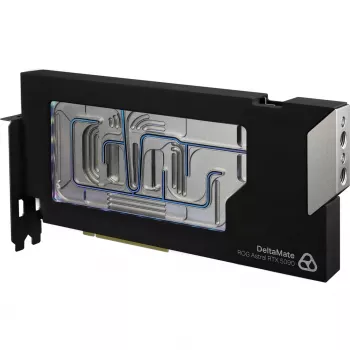 Thermal Grizzly DeltaMate GPU vízhűtő ROG Astral RTX 5090-hez, fekete/ezüst