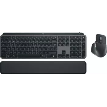 Logitech MX Keys S Combo 920-011613 billentyűzet- és egérkészlet, rádiós (RF) + Bluetooth, QWERTY UK angol, grafit