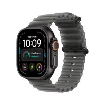 Apple Watch Ultra 4 okosóra, GPS + Cellular, 49 mm, fekete, Ocean áttetsző fekete szíj