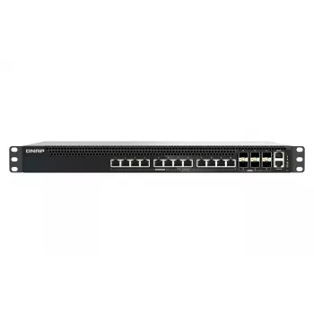 QNAP QSW-M5218P-6F12T Managed L3 PoE hálózati switch, 12 x 10G Ethernet RJ-45, Rack 1U