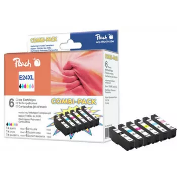 Peach PI200-256 tintatakarékos csomag Epson 24XL (T243) (6 db), XL kapacitás