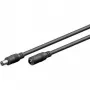 Goobay 71399 DC hosszabbítókábel, 3 m, fekete, 5,5 x 2,1 mm-es DC csatlakozókkal