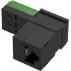 Hama telephone adapter, T+T plug to modular socket 6p4c