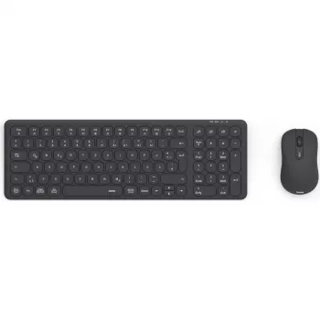 Hama WKM-300 többeszközös billentyűzet-egér készlet, vezeték nélküli, rádiós/BT, fekete, QWERTZ DE
