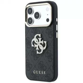 Guess GUE005499 4G & Big Strass Logo tok iPhone 18 Pro / 17 Pro készülékhez, fekete