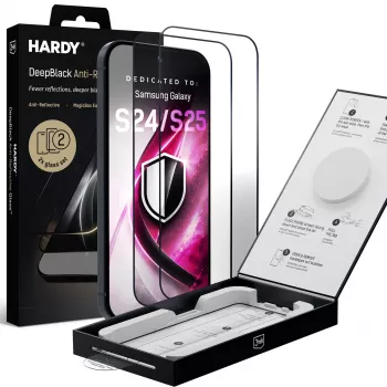 3mk DeepBlack tükröződésmentes üveg kijelzővédő Samsung Galaxy S24/S25-höz