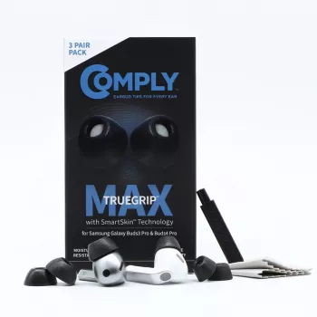 Comply MAX fülbetét Galaxy Buds3 Pro-hoz, fekete, kicsi (S)