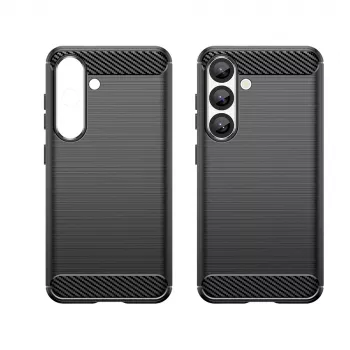 iLike Carbon Case rugalmas szilikon tok Xiaomi Poco F7 Pro készülékhez, fekete