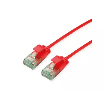 Roline UTP Cat6A Slim patchkábel 21.45.3412, 0,5 m, piros
