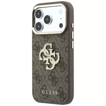 Guess 4G & Big Strass Logo okostelefon tok iPhone 18 Pro / 17 Pro készülékhez, barna