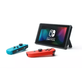 Nintendo Switch (új, átdolgozott modell) hordozható játékkonzol, fekete/kék/piros, 15,8 cm (6,2 inch), 32 GB, WLAN