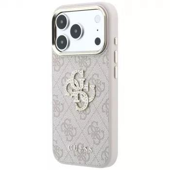 Guess GUE005506 4G & Big Strass Logo tok iPhone 18 Pro Max / 17 Pro Max készülékhez, rózsaszín