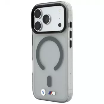 BMW M IML Frosted Metal Logo & Trims MagSafe tok iPhone 18 Pro / 17 Pro-hoz, antracit