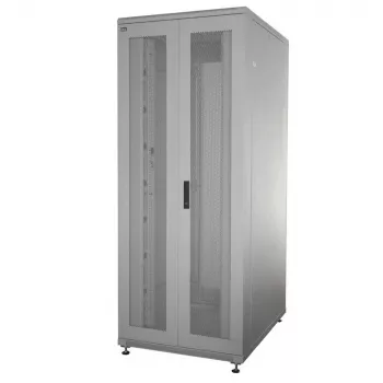 IT-BUDGET 19 inch hálózati szekrény SRK 90ITB19SRK4268DTG, komplett készlet, 42 HE, 600x800 mm, világosszürke, Flatpack