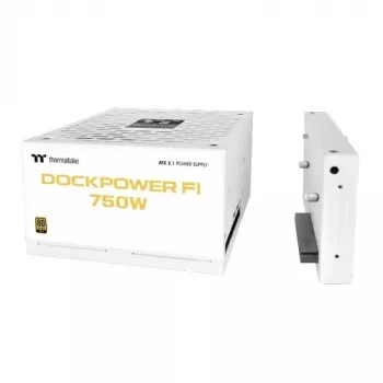 Thermaltake Dockpower FI 750W PC power supply, 80 PLUS Gold, modular, white