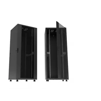 LogiLink Canovate D16S66B hálózati szekrény, 16U, 48,3 cm (19 inch), fekete (RAL 9005)