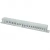 Wirewin KRP 1U 19 inch 1HE kábelvezető panel fedéllel, szürke RAL7035